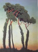 Felix  Vallotton Landscape with Trees (nn03) Spain oil painting artist